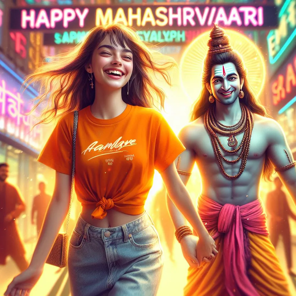 Maha Shivratri Trending Images 2024 with Girl