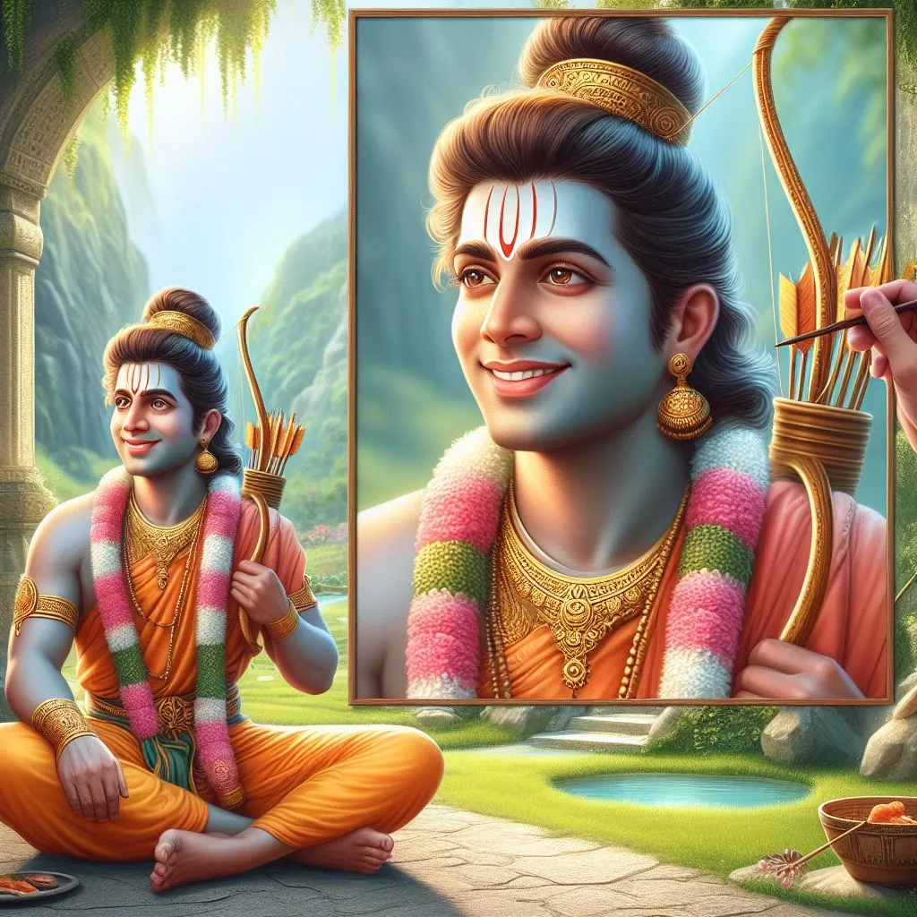 ai generated images of shri ram download