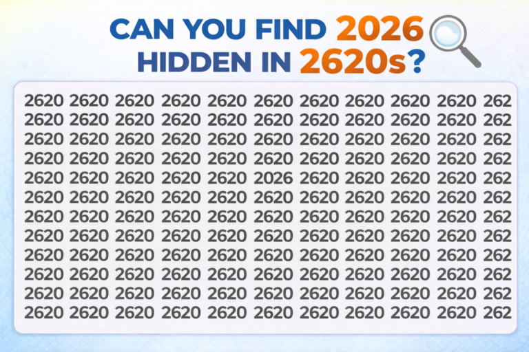 Can you find 2026 hidden in 2620s visual number puzzle challenge