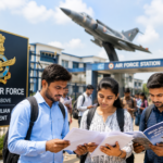 Indian Air Force recruitment day scene