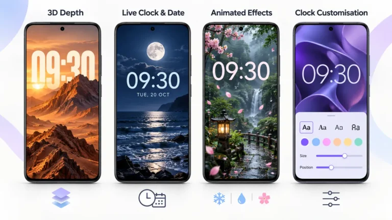 Live Wallpapers: Clock, Features, Customisation and Setup